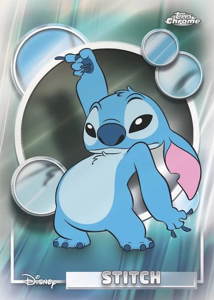 Stitch base card, 2026 Topps Chrome Disney