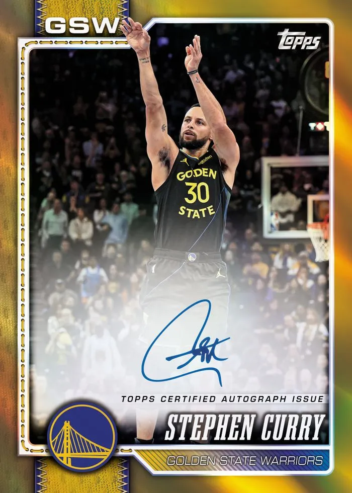 Stephen Curry Real One autograph, gold