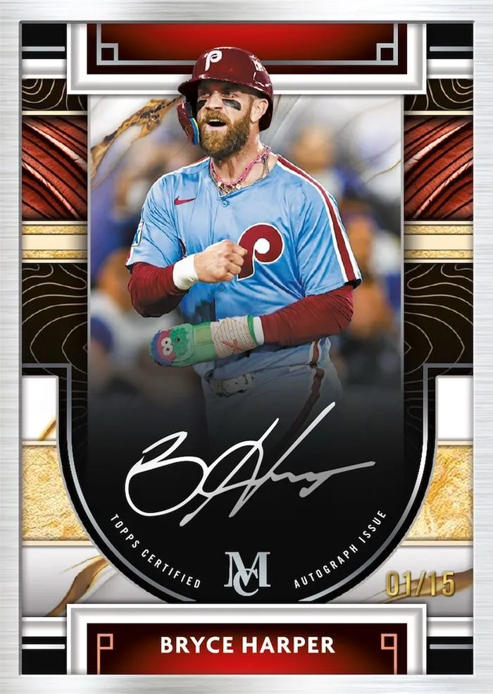 Bryce Harper Museum Framed Autograph, Silver Frame