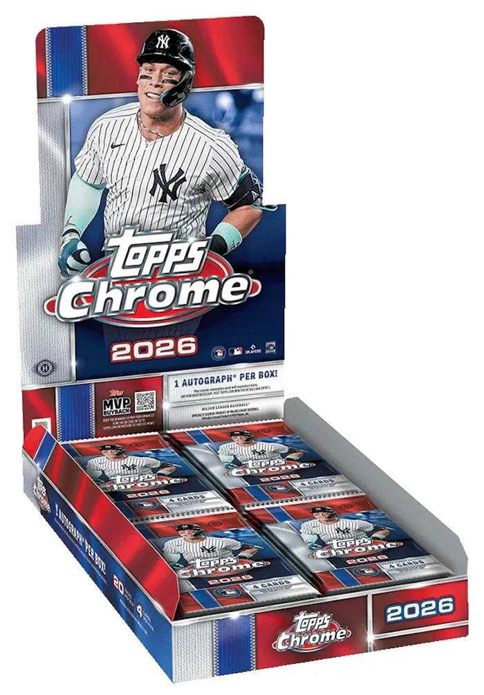 Sealed 2026 Topps Chrome Baseball Hobby box