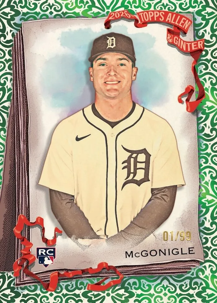 Kevin McGonigle rookie card parallel, numbered to 50