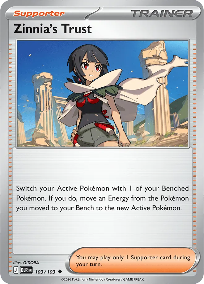 Zinnia's Trust Supporter card