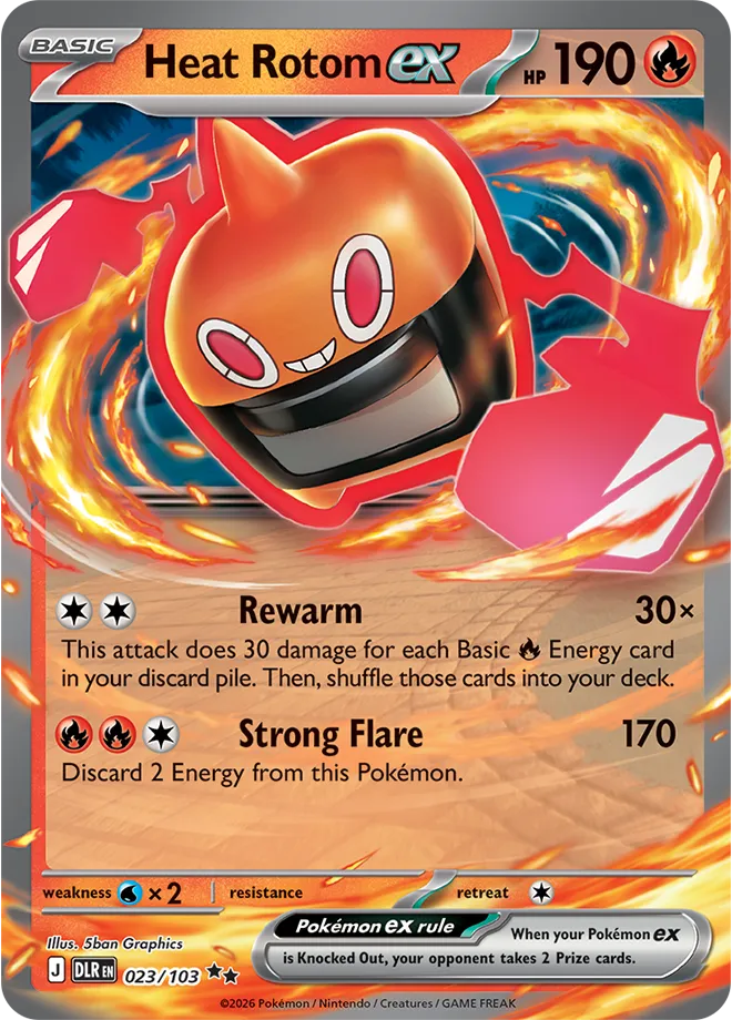 Heat Rotom ex card