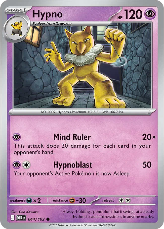 Hypno card with the Mind Ruler attack