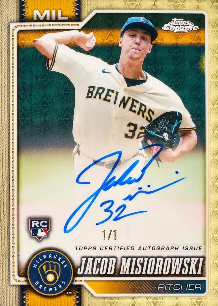 Jacob Misiorowski rookie autograph SuperFractor 1/1