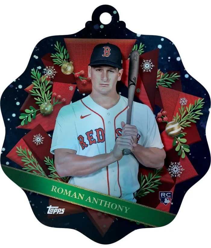 Roman Anthony die-cut ornament card