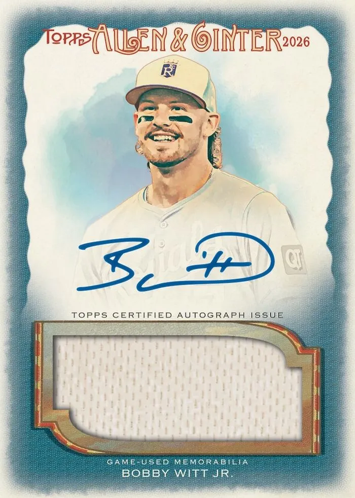 Bobby Witt Jr. autograph relic card